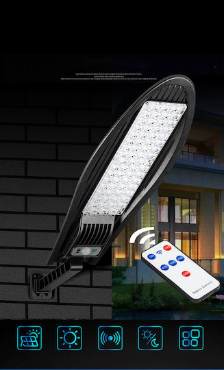 W779A Ηλιακό Φωτιστικό Δρόμου 80W 1650lm Ψυχρό Λευκό 5200K με Αισθητήρα Κίνησης και Τηλεχειριστήριο IP65