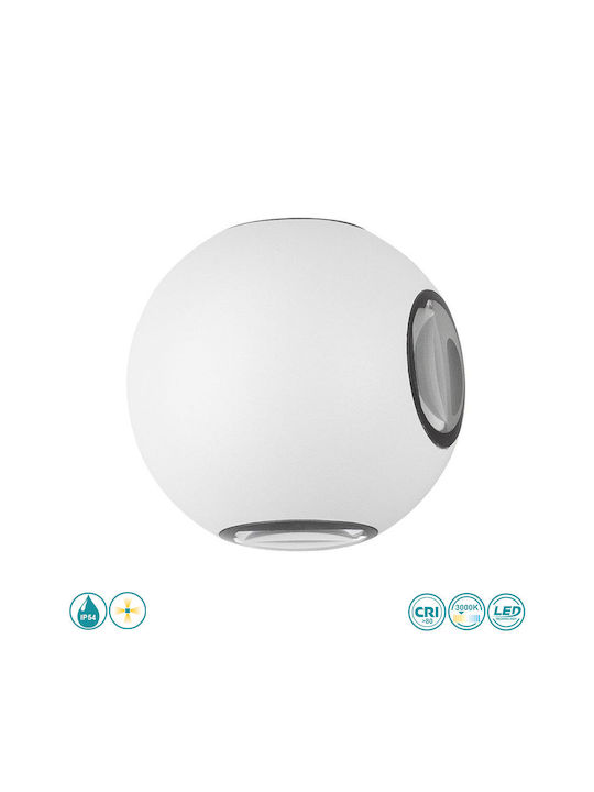 SoleLuce Επιτοίχια Εξωτερική Πλαφονιέρα LED IP54