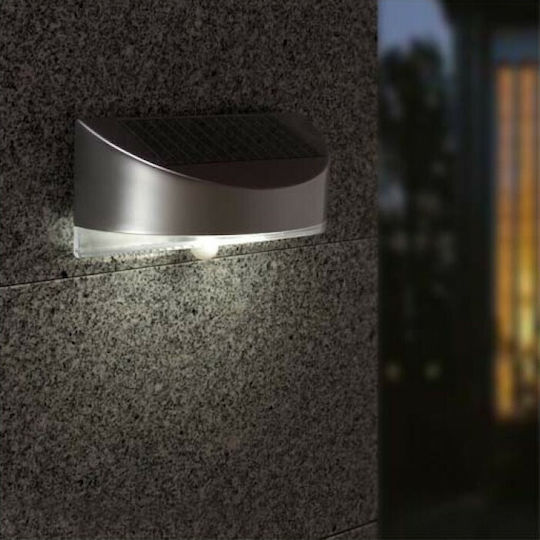 Lutec Bread Wall Mounted Solar Light 1.2W 100lm Natural White 4000K with Motion Sensor and Photocell IP44 11.4cmx12.4cmx22cmcm