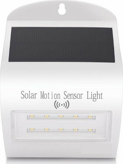 Cubalux Wandmontiert Solarleuchte 2W 250lm Natürliches Weiß 4000K mit Bewegungssensor und Fotokontakt IP44