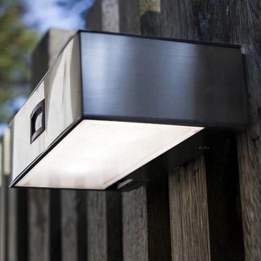 Lutec Brick Wall Mounted Solar Light 2W 150lm Natural White 4000K with Motion Sensor and Photocell IP44 9.5cmx18cmx4.8cmcm