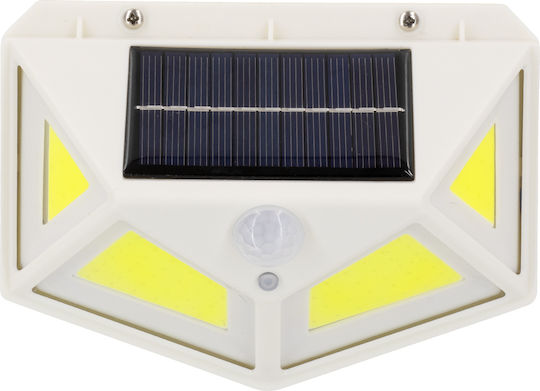 GloboStar Wall Mounted Solar Light 10W 1000lm Cold White 6000K with Motion Sensor and Photocell IP65