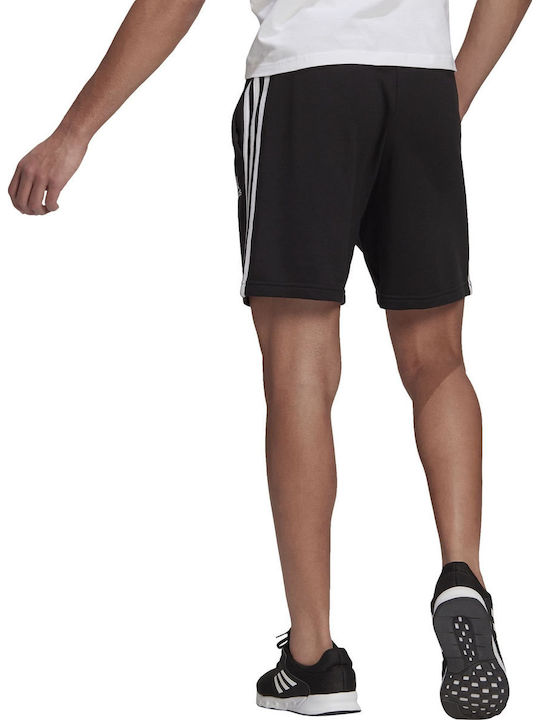 adidas Essentials French Terry 3 Stripes Αθλητική Ανδρική Βερμούδα Μαύρη adidas Essentials French Terry 3 Stripes Αθλητική Ανδρική Βερμούδα Μαύρη