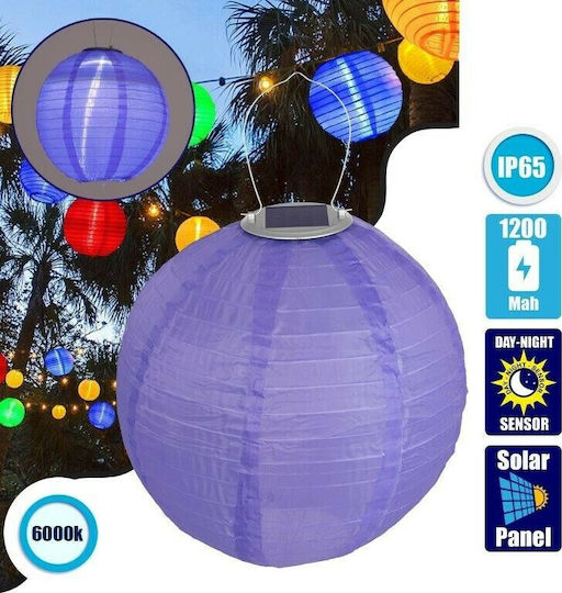 GloboStar Hängend Solarleuchte Ampel 1W 100lm Kaltweiß 6000K mit Fotokontakt IP65