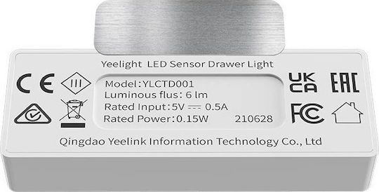 Yeelight Rechargeable Emergency Light with Battery Powered, Motion Sensor and Mounting Sticker 1pcs