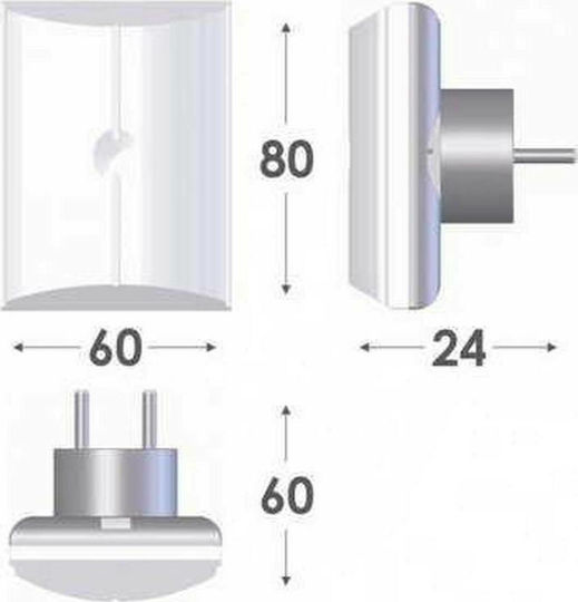 Olympia Electronics Rechargeable LED Night Light Spot Plug GR-11 1pcs