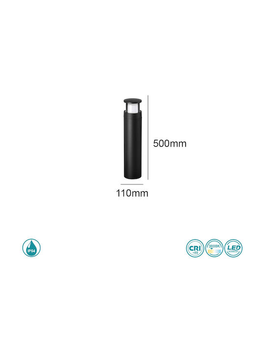 SoleLuce Outdoor Floor Lamp Small Post IP54 Black