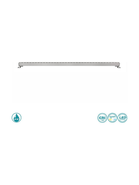SoleLuce Außenstehlampe Wall Washer 300W IP67 Silber