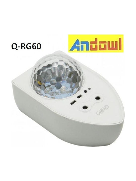 Andowl Projector Διακοσμητικό Φωτιστικό Star Projector LED RGB Party Light 10x17εκ.