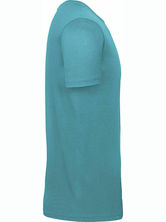B&C E150 Werbe-T-Shirt Real Turquoise