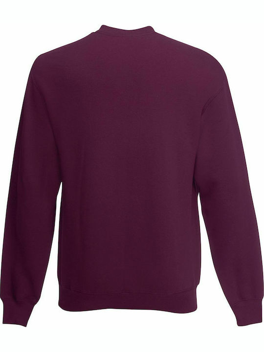 Fruit of the Loom Premium Set-In Men's Long Sleeve Promotional Blouse Burgundy