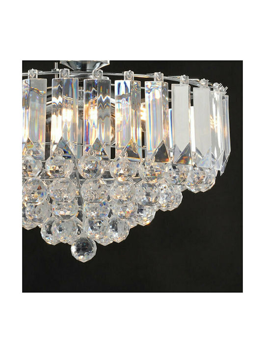 Aca Grappa Πολυέλαιος 3xE14 Ø5cm Χρυσός Ακρυλικός SF175323PG