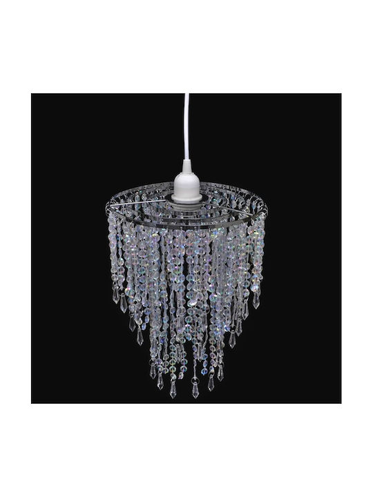 vidaXL Candelabru Ø22.5cm cu Cristale Transparent 241116