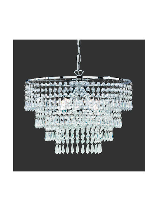 Trio Lighting Orient Kronleuchter 3xE14 Ø42cm mit Kristallen Transparent R13473006