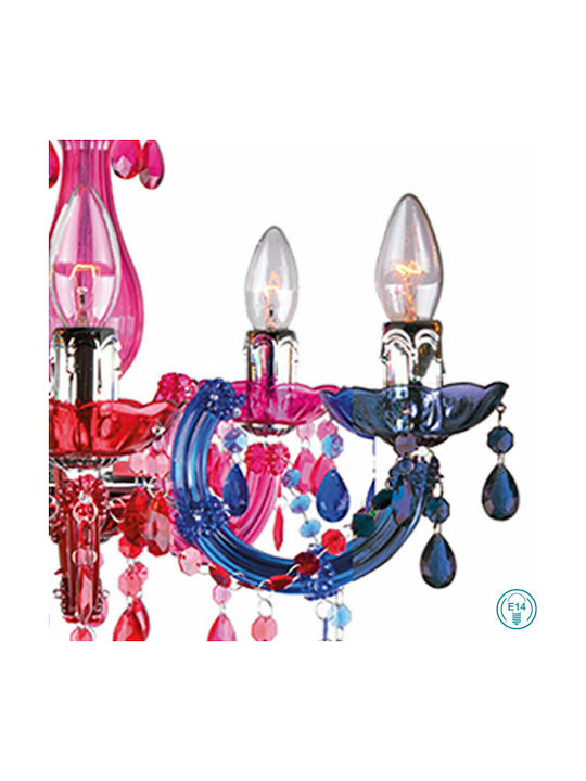 Fan Europe Houston Chandelier Candlestick 5xE14 Multicolour 44cm 356152