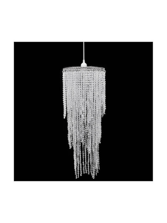 vidaXL Chandelier with Crystals Transparent 26cm 241118