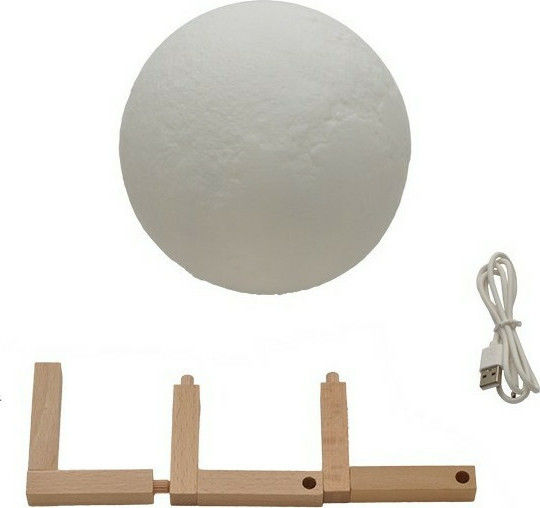 GloboStar Lămpi Decorative Pentru Masă Lumină De Lună LED RGBW Lumină De Lună 20x20cm