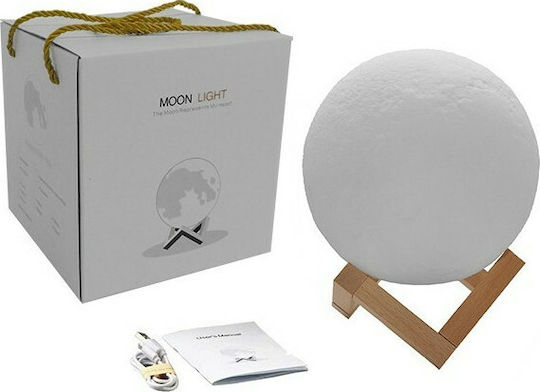 GloboStar Lămpi Decorative Pentru Masă Lumină De Lună LED RGBW Lumină De Lună 20x20cm