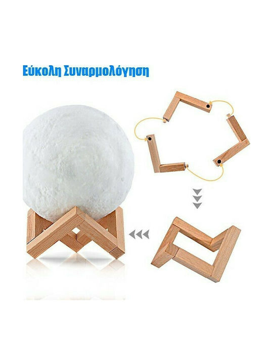 GloboStar Moon Dekorative Lampe Mondlicht Mehrfarbig