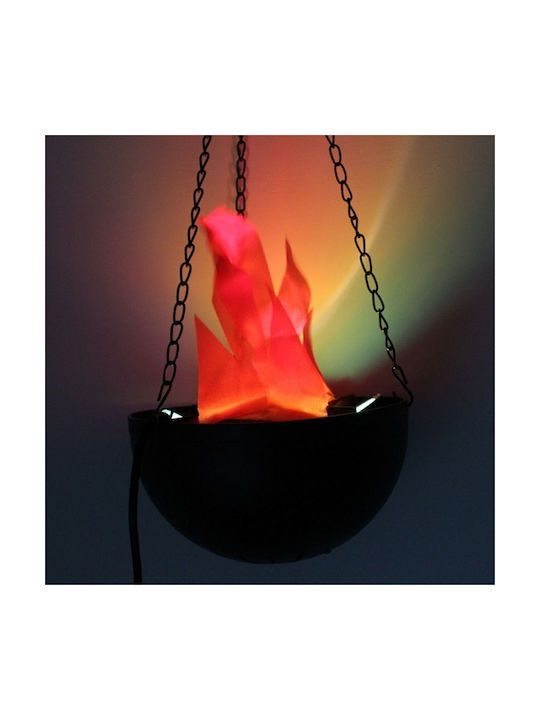 Dekorative Lampe Flammenlicht Schwarz