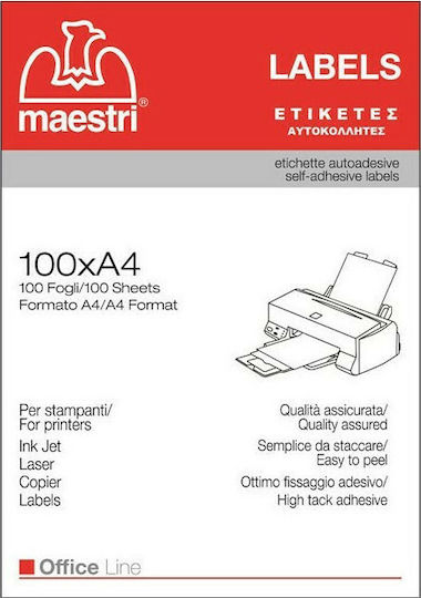 Romeo Maestri 200 Selbstklebende A4-Etiketten 210x148mm