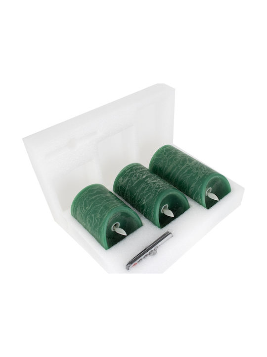 GloboStar Decorative Lamp Wax Polish Green 3pcs