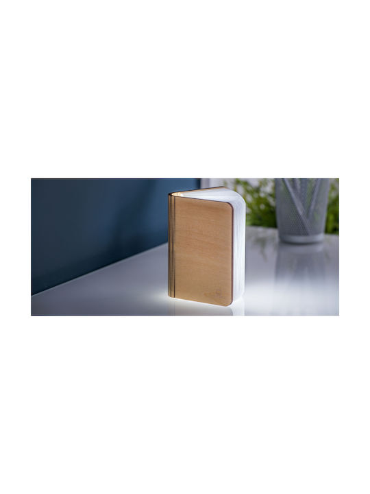 Gingko Smart Book Light Maple Dekorative Lampe Buchen Sie Braun