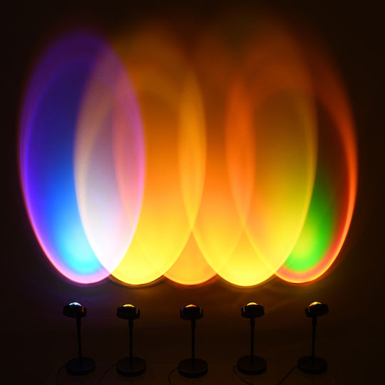 GloboStar Projector Διακοσμητικό Φωτιστικό Sun 180° LED Sunset 23x59εκ.