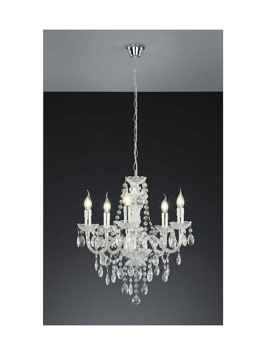 Trio Lighting Luster Chandelier Candlestick 5xE14 Transparent R1107-00