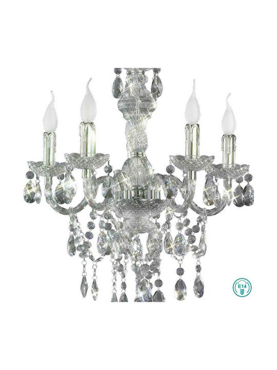 Trio Lighting Luster Chandelier Candlestick 5xE14 Transparent R1107-00