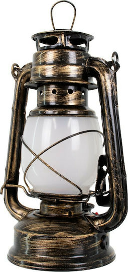 GloboStar Flame Effect Dekorative Lampe Laterna Bronze