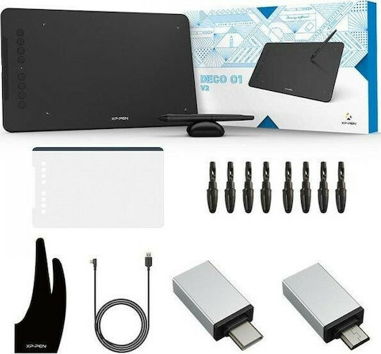 XP-Pen Deco 01 V2 Γραφίδα Σχεδίασης χωρίς Οθόνη