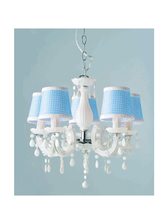 Aca Mron Candelabru 5xE14 Alb SF35045B