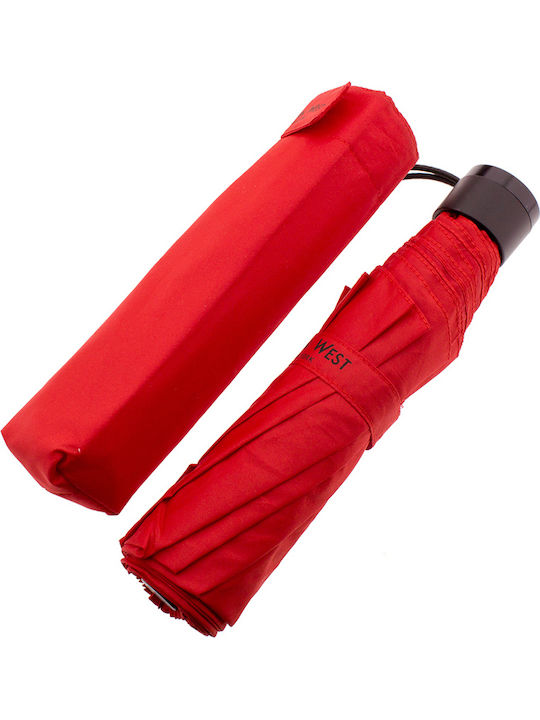 Kevin West Regenschirm Kompakt Rot