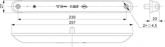 Horpol Truck Volume Lights 12pcs 12 / 24V - Yellow K36-LZD2247