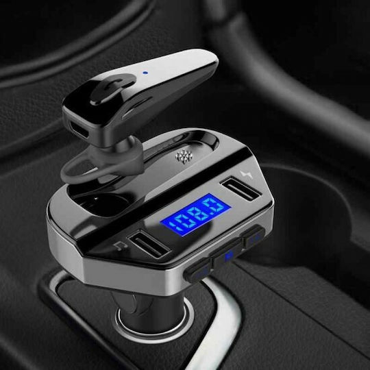 Andowl FM Transmitter Αυτοκινήτου V6 με Bluetooth
