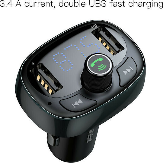 Baseus FM предавател за кола с USB / Bluetooth / MicroSD