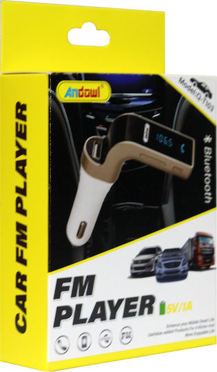 Andowl FM Car Transmitter with AUX / Bluetooth / USB 31002FML80SL