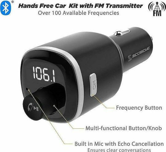 Scosche FM Transmitter Αυτοκινήτου με USB