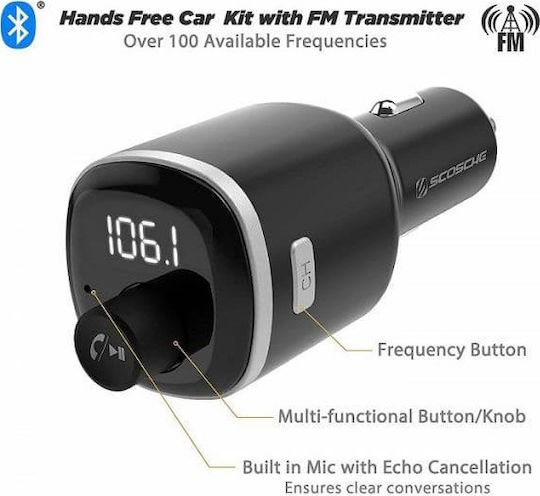Scosche FM Transmitter Αυτοκινήτου με USB