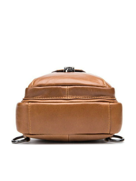 XB-110 Leather Men's Bag Sling Tabac Brown