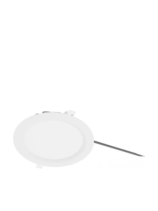 Elvhx Round Recessed LED Panel 30W with Cool White Light 6500K 22.1cm