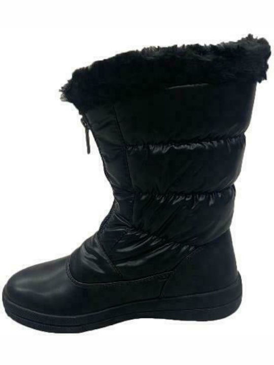 Olang Snow Boots with Fur Lory Tex Black