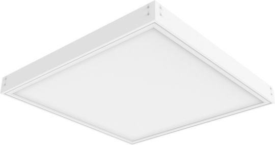 Elvhx Квадрат Вграден LED Панел 36W с Топло бяло Светлина 3000К 59.5x59.5см.