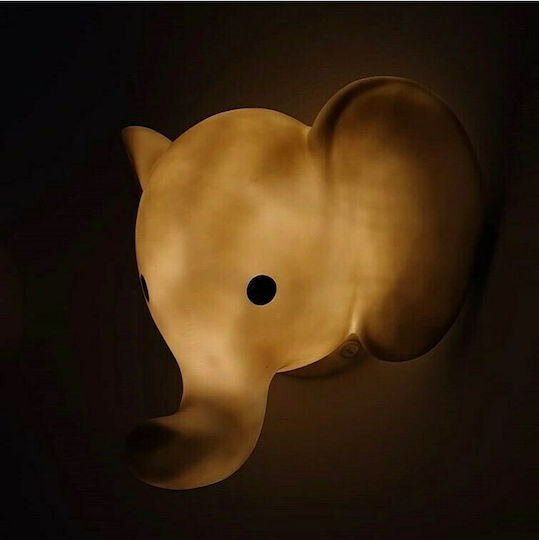 Jabadabado Lumină de perete pentru copii Plastic Elefant