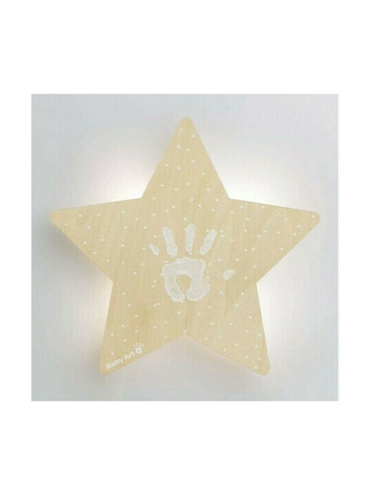 Baby Art Wooden Kids Wall Light Imprint
