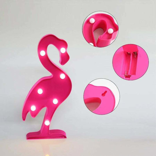Kiokids Παιδικό Φωτιστικό Τοίχου Led Πλαστικό Φλαμίνγκο