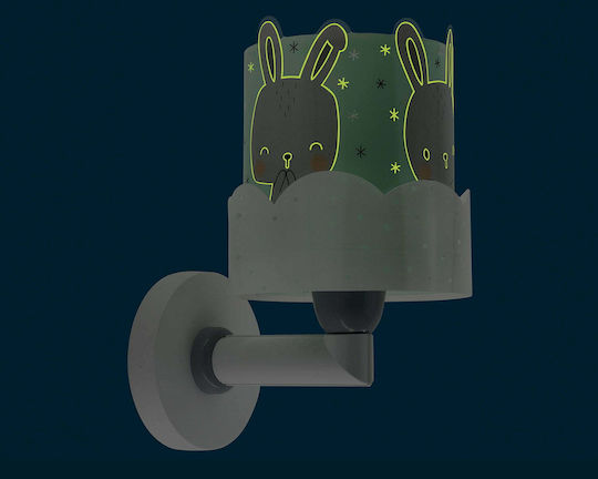 Ango Led Plastic Kids Wall Light Bunny Green