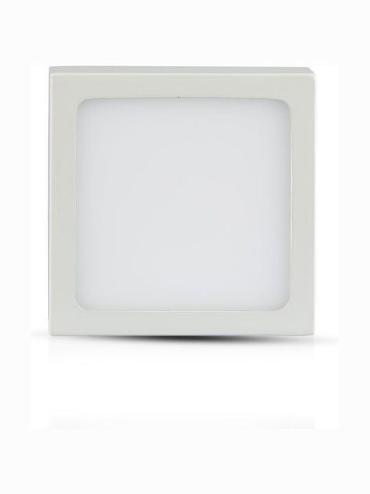 V-TAC Pătrat În aer liber Panou LED Putere 6W cu Alb Rece Lumini 18x18cm.