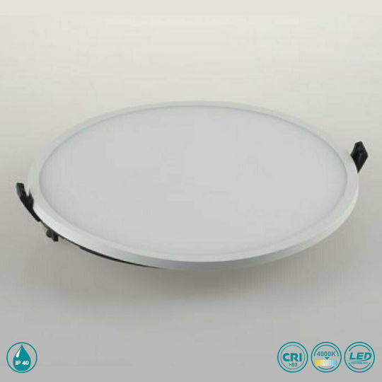 Fan Europe Plus-R30M Panou LED Încastrat 22 cm Fan Europe Plus-R30M Panou LED Încastrat 22 cm